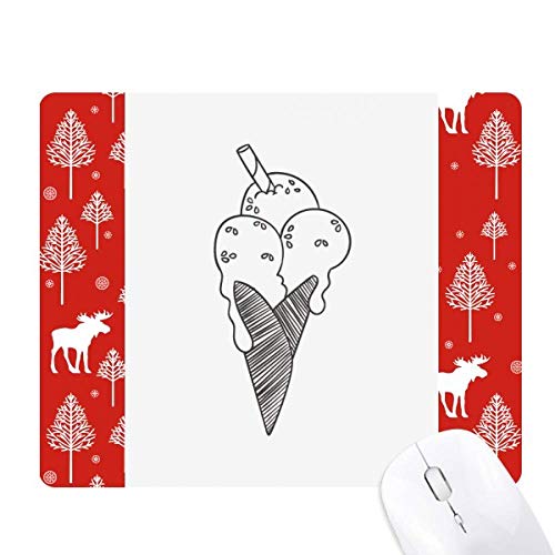 La souris Noël Woods forêt biscuit glace sésame noir décor de table