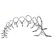 SeaGuide 12pcs Steel Frame Black Steel Ring ABTDG16 20 25 30 40 50 Guides Rod Building Component DIY Accessory