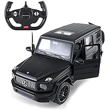 RASTAR Off-Road Remote Control Car, 114 Mercedes-AMG G63 R/C Off-Roader Toy Car, Doors Open/Working Lights - Black/2.4Ghz