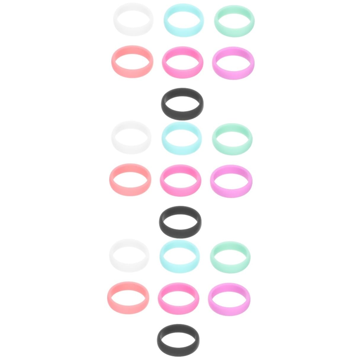 BESPORTBLE Anello Sportivo in Silicone Anello in Silicone i Fitness Da Donna i Sportivi Da Donna i in Liscio i in Unici Gel Di Silice