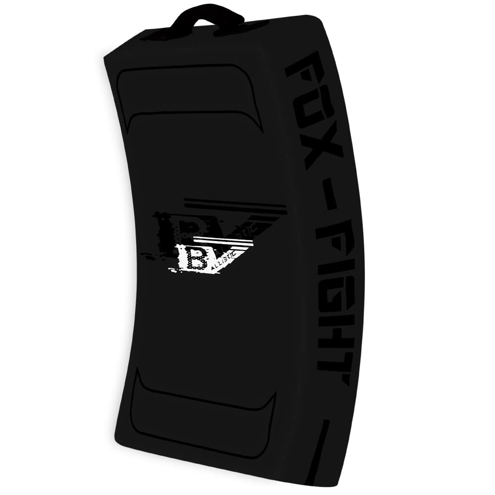 FOX-FIGHT B7 Kick Schlagschild gekrümmt professionelle hochwertige Qualität Pratze Schlagpolster gerade Training Grappling Sparring Muay Thai Kickbox Freefight Kampfsport BJJ