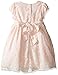 Laura Ashley London Girls' Little Pink and Ivory Lace Dress