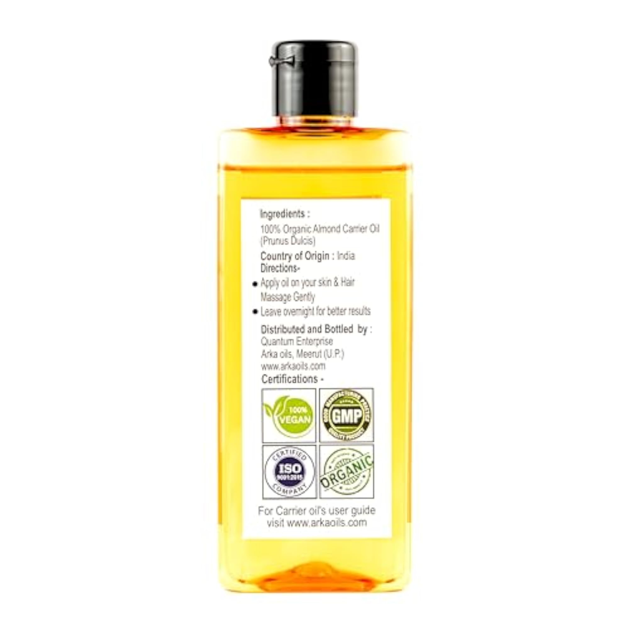 Organic Cold Pressed Almond Oil, Natural Skincare