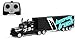 UimimiU Rc. Semi Truck Model Toy 2.4G Electric Rc. Rimorchio wireless Gru Batteria ricaricabile 1:32 Simulazione a quattro vie Autocisterna Autocisterna Truck Trattore Trattore Cargo Truck Boys Bambin