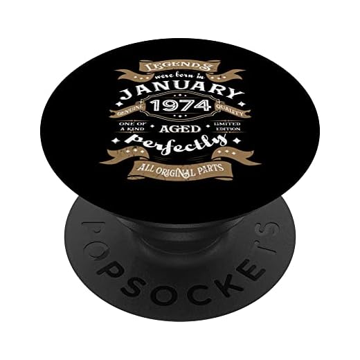 Leyendas nacieron en enero de 1974 regalo de cumpleaños PopSockets PopGrip Intercambiable