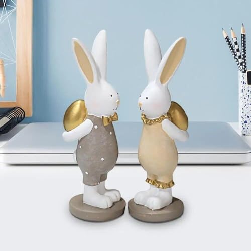 Lapin de Pâques en résine pour une décoration de table festive réussie - 3