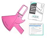 Slim Guide Skinfold Caliper with Body Fat Software and Multilingual Manual (Pink)