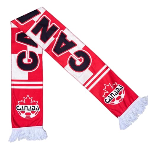 ISFIBA World Cup 2026 Soccer Scarf – 48 Teams All Teams Double-Sided Print Knit Fan Scarf Unisex (Canada)
