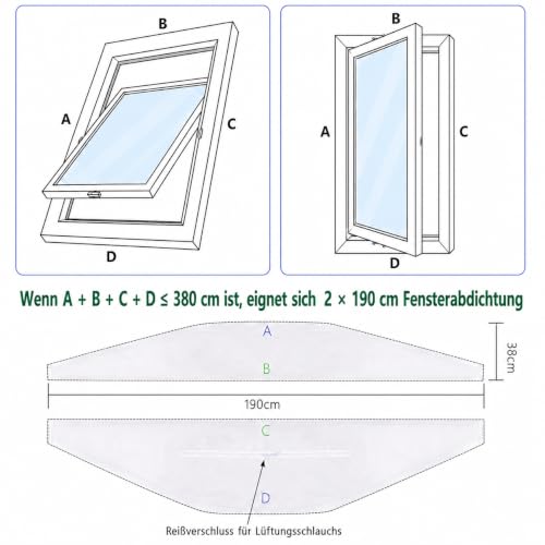 Sellado de ventana para aire acondicionado portátil para mantener el ático fresco en verano 5