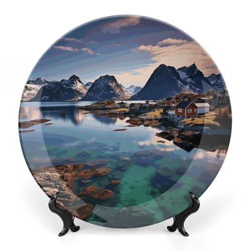 Plato decorativo de porcelana, 6 pulgadas miniatura 1
