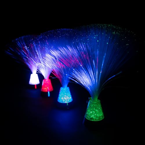 MH Trading Colour Changing Fibre Optic Crystal Lamp - 13.5" Mood Lamp for Bedroom & Living Room Battery Powered - Image 8