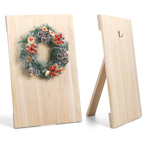 Lineshading Wreath Easel for Wreaths Making Christmas Wooden Wreath Stand Holder Making Easel Assistant Tabletop Display for Designing for Xmas Crafts Tool 27 x 17 Inch, Garland Not Included