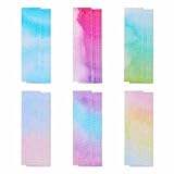 36 Pieces Anxiety Sensory Stickers Fidget Textured Strips Stress Anxiety Relief for Adults Teens Calm Strips with Tactile Rough Textured for Classroom Desk Office Sensory Strips (Watercolor Style)