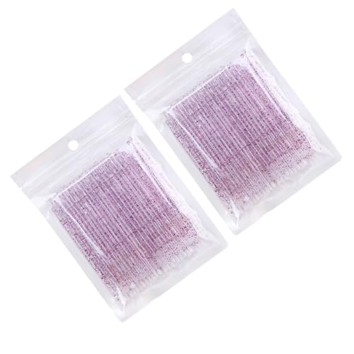 LOLIPPYY 200個 一次使い捨てまげ清潔スワブ 携帯便利 まげエクステ除去用 メイクアップクリーニングロッド プロ ホーム兼用