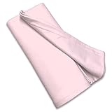 SheetWorld Soft & Stretchy Swaddle Blanket 36 x 36, Baby Pink, Made in USA
