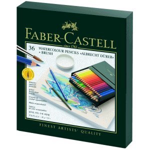 Faber-Castell Künstler-Aquarellstift Albrecht Dürer 36 Farben Sortiert in Atelierbox