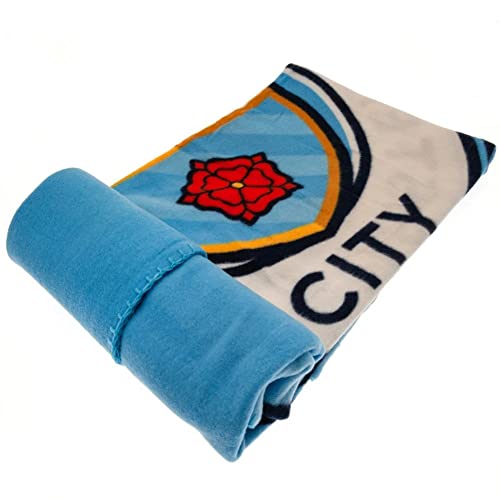 Manchester City FC Fleece Blanket - Authentic EPL Blue