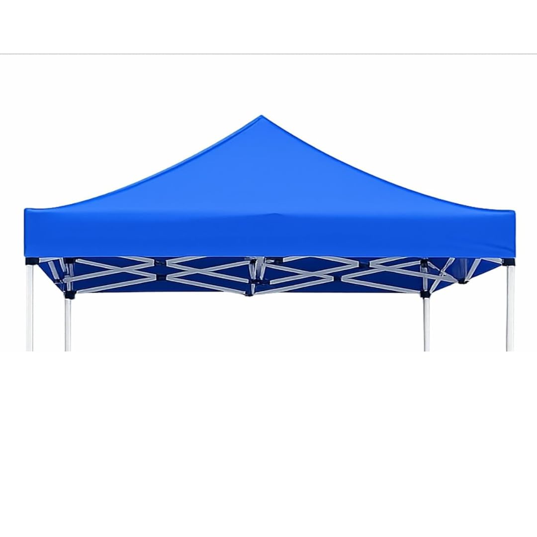 6x6 Feet Gazebo - Premium Outdoor Retreat with Enhanced Features (Only Gazebo Top Fabric) (Blue)