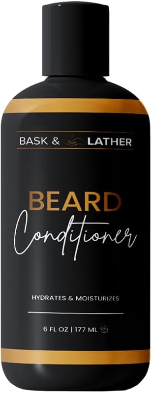 Condicionador para Barba BASK & LATHER com Óleo de Coco e Manteiga de Karité, 177 mL
