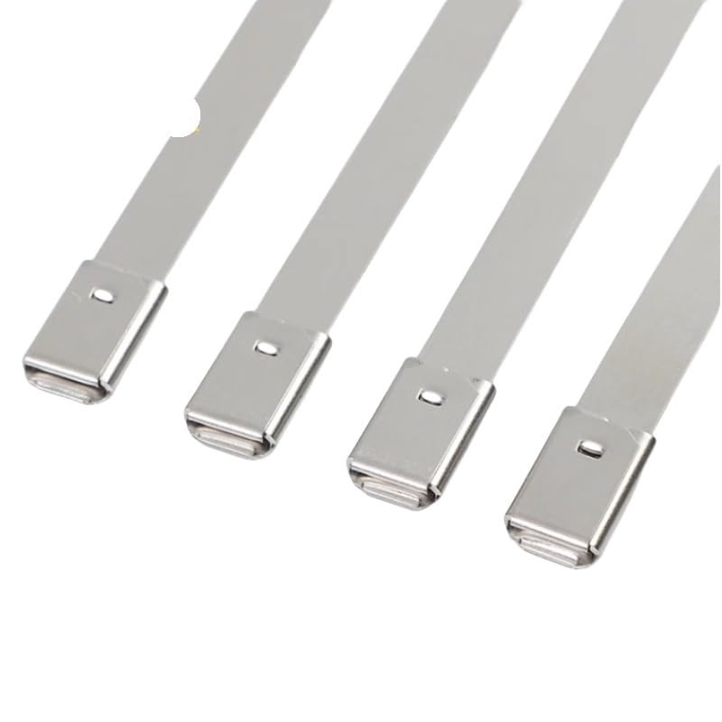 Opaski zaciskowe Opaski zaciskowe stalowe Opaski zaciskowe metalowe Stal nierdzewna Ca 10 20 50 100 200 szt. 10 mm 0,39 cala 304 Stal nierdzewna Opaska zaciskowa na kabel Metalowa opaska zaciskowa pow
