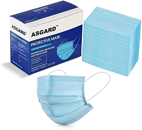 ASGARD Melt-Blown Fabric Disposable Face Mask with Nose Clip for Unisex