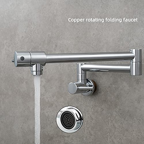 Pot filler cuisine robinet évier bras oscillant double joint - 3