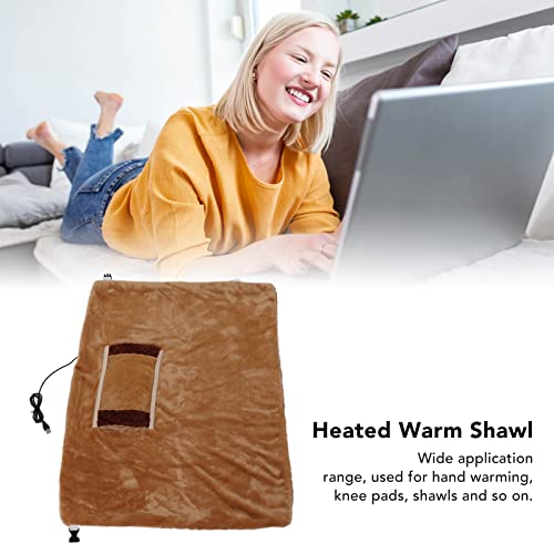 Heated Warm Scarf, Usb Heated Blanket, Stable Temperature 5V Safe For Camping (Brown) #TOP3