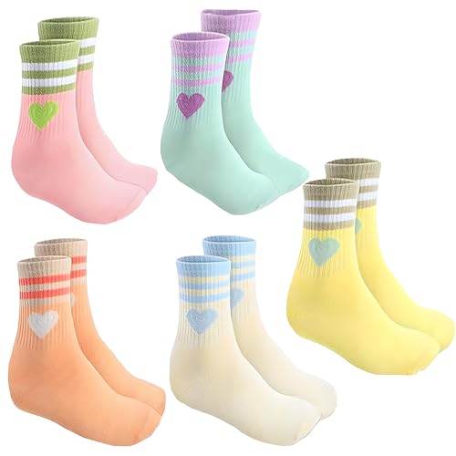 agogue 5 Paar Sportsocken Kinder 35-38, Langlebig Kinder Socken...