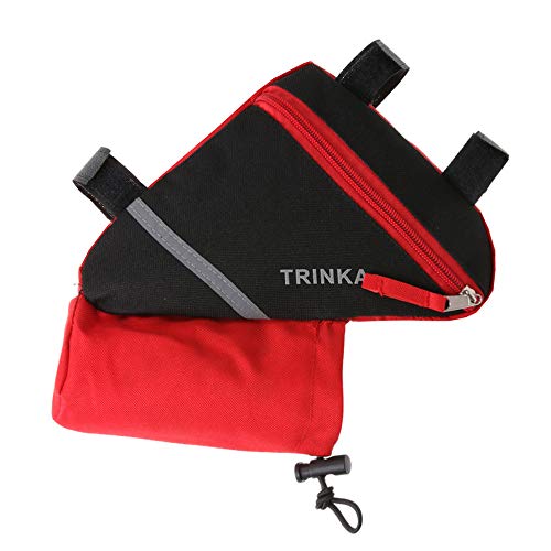Andoer Bolsa para bicicleta Bolsa com estrutura frontal para bicicleta Bolsa para tubo de ciclismo B