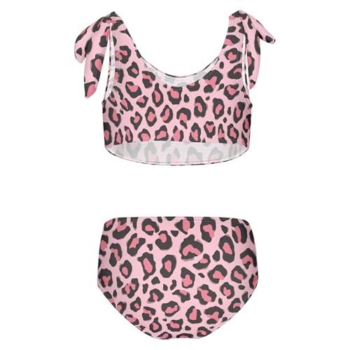Image of Girls Tankini Swimsuit 2 Piece Pink Unicorn Donuts Summer Beach Bikini Bathing Suit 3T