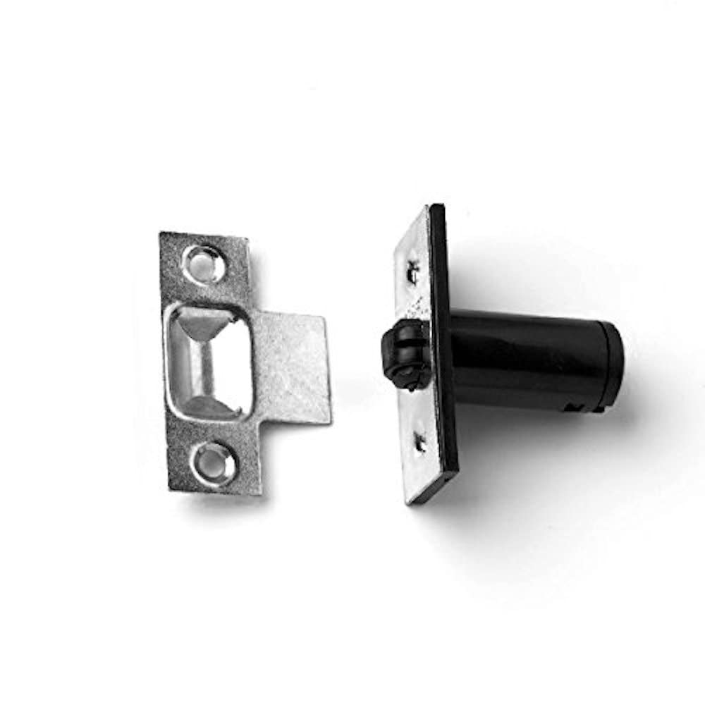 Merriway Chrome Plated Bh02318 Adjustable Roller Cupboard Cabinet Door Catch - Plates