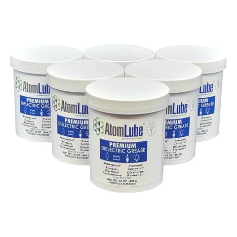 AtomLube Premium Dielectric Grease 6-Pack of 16 oz Jars Cover
