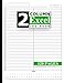 2 Column Excel Log Book: Small Business Supplies Ledger Book to Record any Types of List and Information, Blank Spreadsheet Notebooks, Ledger Books for Bookkeeping