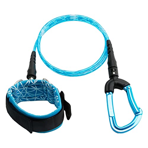 Yiju Freediving Lanyard Adjustable Professional Breaking kN Dive Wristband for Freediving, Blue