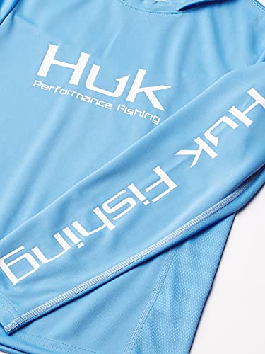 HUK Kids' Icon X Hoodie Long-Sleeve Shirt with Sun Protection3