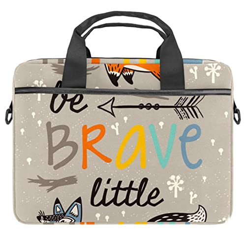 Sacoche ordinateur 13-14.5 pouces Foxes Be Brave multicolore portable