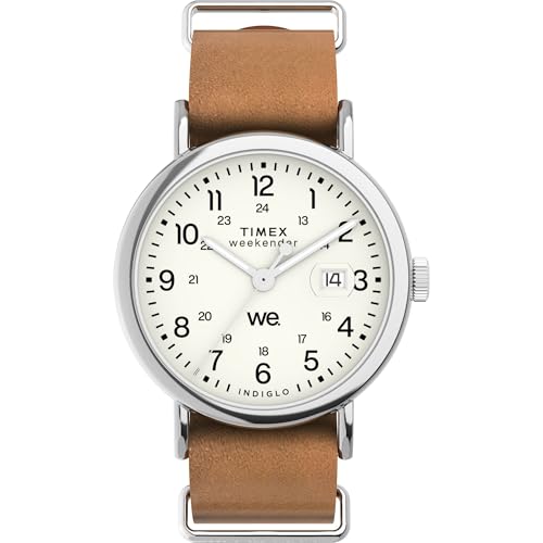 Image of TIMEX Weekender Round 40mm White Dial Analog Men Watch - TW2W86900UJ