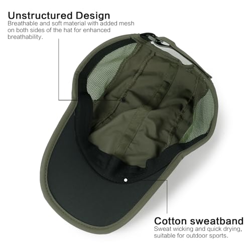 Image of HH HOFNEN Quick Dry Baseball Cap Unstructured Water Resistant Golf Hat