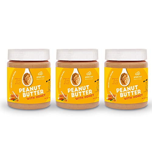 Peanut Butter with Honey - Creamy - Natural - Greek Nut - No Palm Oil - Greek Honey (2) image 2