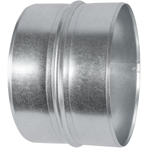 6'' Inch Galvanised Steel - Metal Duct Connector Straight Pipe Coupler