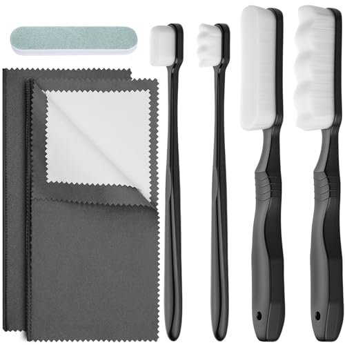 7Pcs Silver Cleaning Kit，with 4Pcs Ultra-Soft Brushes & 2Pcs Polish
