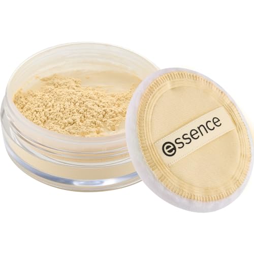 essence BANANA LOOSE POWDER, Gelb, mattierend, fixierend, farbkorrigierend, transluzent, matt, vegan, ölfrei, ohne Parfüm, ohne Alkohol, 1er Pack (6g)