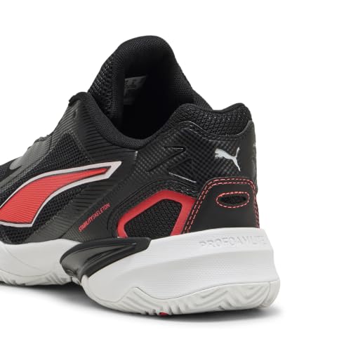 Puma Unisex SOLARSTRIKE 4 Indoor Court Shoe, Black White-Ultra RED, 45 EU – Ansicht 2