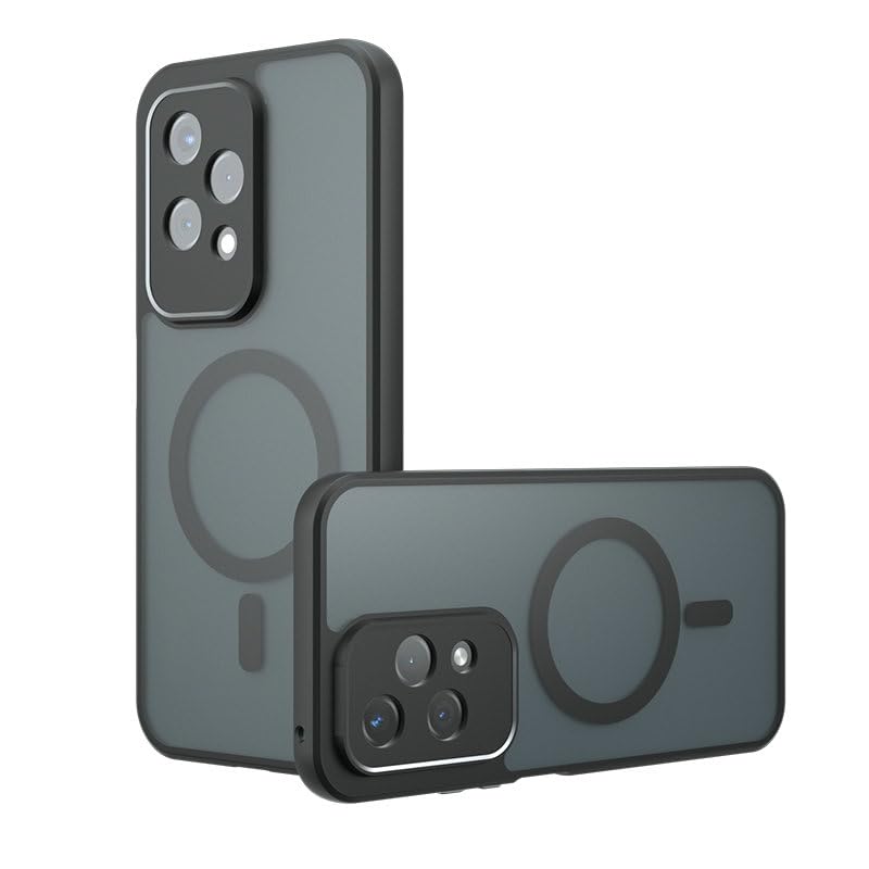 Coque Honor 200 Lite compatible MagSafe noire magnétique antichoc