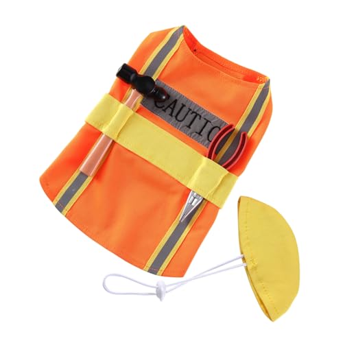 Disfraz para perro talla XL color naranja práctico y cómodo