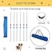 PawHut Agility Weaves Poles, Adjustable Dog Agility Kit Training Course Equipment for Puppy with Storage Bag