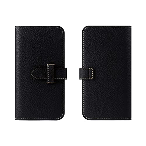HANATORA for iPhone 13Pro �P�[�X �蒠�^ �{�v �X�}�z�P�[�X �X�}�z �X�^���h �X�g���b�v �t�� �V�������N�J�[�t���U�[ �}�O�l�b�g�Ȃ� �J�����z�[���Ȃ� �u���b�N SPH-13Pro-Black �M�t�g �a���� ���� �j�� �ޏ�