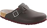 Abriebfeste Sohle BIRKENSTOCK Herren Boston SFB Clogs,Pantoletten,Weichfußbett,Birko-Flor,Kork-Fußbett,Weite schmal,Braun (Desert Soil Espresso), EU 44