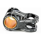 MicrOHERO 軽量155g 軽量アルミ合金 CNC ステム Φ31.8/35-50/28.6mm MH-STB50 (ブラック)