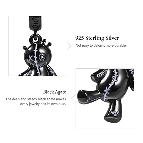 Image of GNOCE Witch Cauldron Pendant Charm,S925 Sterling Silver with Ruby Gemstones Dangle Charms Bead For Bracelets /Necklace Jewelry Gift For Women Girls Wife Daughter